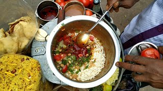 Kolkatas Famous Velpuri at Barabazaar  Tasty Jhal muri  Masala Muri also available Here [upl. by Atteinotna]