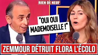 ÉRIC ZEMMOUR détruit FLORA LÉCOLO qui est AGRESSIVE et HUMILIANTE [upl. by Jabez]