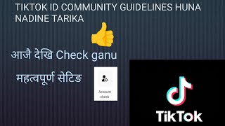 Tiktok id ma community guidelines violation problem solution id Banned हुन नदिने तरिका [upl. by Sadinoel]