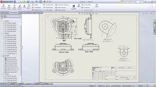 SolidWorks Drawing  Drafting Tutorial for Beginners  1  SolidWorks Drawing Basics  Drawing Views [upl. by Ettenhoj]