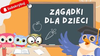 Quiz Zagadki dla dzieci │ Zgadywanki │ Owoce🍎 warzywa🥕zwierzęta 🐘 pojazdy 🚜 [upl. by Accebar615]