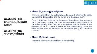 How to troubleshoot and diagnose the Alarm 14 Earth Ground Fault amp Alarm 16 Short Circuit [upl. by Patrizio]