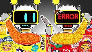 FUN BOT Normal Vs Horror Versions Convenience Store Food Mukbang  Incredibox Sprunki Animation [upl. by Eelamme897]