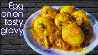 Egg onion very tasty gravy recipeAnda pyaz ka bohut hi tasty recipeHealthy and easy recipe [upl. by Ielhsa]