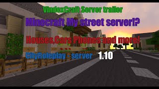 Minecraft Server Trailer City Roleplay NO MODS 1122 WORKING CARS [upl. by Eelyrehc]