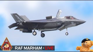 LIVE STEALTH 5TH GEN F35B ACTION 809 NAVAL AIR SQN 617 amp 207 SQUADRON • RAF MARHAM 011124 [upl. by Mccahill]