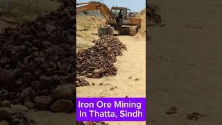 Iron Ore Mining in Thatta Sindh  MiningInsights [upl. by Nesyaj]