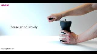 HARIOCeramic Coffee Grinder Instruction Movie [upl. by Hart339]