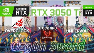 RTX 3050 Tİ OVERCLOCK VS STOCK VS UNDERVOLT  GTA 5 ULTRA  MAX FAN  LAPTOP [upl. by Fretwell]