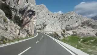 Driving in the Dalmatian region in Croatia [upl. by Forras]