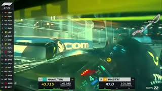 Helmet Cam  Lewis Hamilton FP2 Saudi Arabia 2023 [upl. by Anovad]