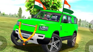 🔥🔥Indian Car Range Rover Defendor in green color lets drive India🔥🔥 [upl. by Edrahs91]