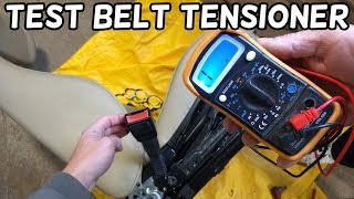 HOW TO TEST SEAT BELT TENSIONER PRETENSIONER MOST CAR [upl. by Ania]