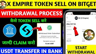 X Empire Bitget Airdrop Withdrawal  How To Sell X Empire Token In Bitget Bybit  Usdt Bank Transfer [upl. by Whetstone]