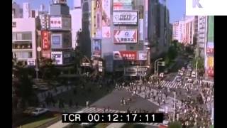 1980s Tokyo Japan  Traffic Busy Streets Shibuya Crossing Rare 35mm Footage [upl. by Nuhsed]