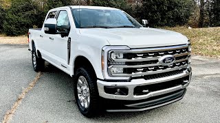 2024 Ford F250 Lariat Star White Baja Leather  Showcasing Interior Exterior and Motor [upl. by Nickerson274]