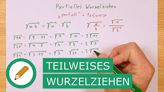 Partielles teilweises Wurzelziehen  Mit Stift und Papier [upl. by Crosby]