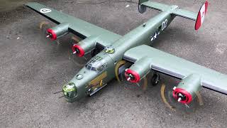 B24 Liberator by VQ model2800mm wingspan Engine sound [upl. by Llenna]