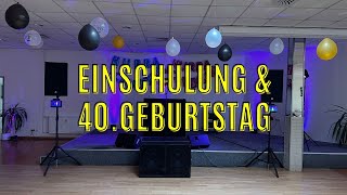 PA Anlagen Aufbau bei einer Einschulung  40 Geburtstag mit Live Gesang [upl. by Elocel271]