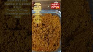 Pav Bhaji Masala Powder Recipe food dubaishortsindianbynature [upl. by Dnalevelc100]