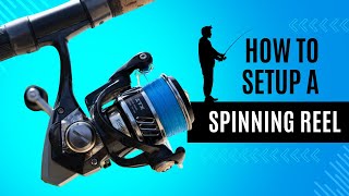 How to Setup a Spinning Reel  For Beginners [upl. by Delwin]