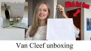 Van Cleef and Arpels unboxing  Van Cleef Diamond Alhambra [upl. by Trebliw]