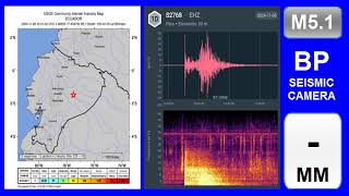 Sismo M51 de Puyo Ecuador registrado en Chiclayo Perú No Percibido 08112024 0537 AM [upl. by Stiegler]