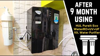 HUL Pureit Eco Water Saver Mineral ROUVMF 10L Water Purifier  REVIEW AFTER 9 MONTH   2022 [upl. by Enomis824]