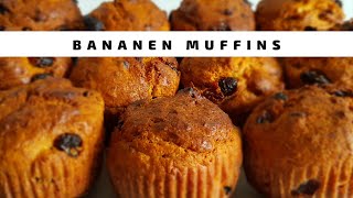 Bananen Muffins ohne Zucker [upl. by Anyer]