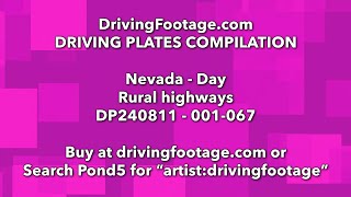 Driving Plates Compilation  Nevada Desert Rural Highway Day  DP240811 [upl. by Victoria690]