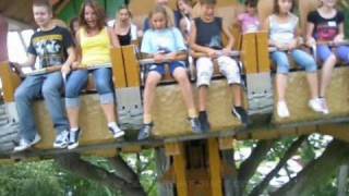 Doppelter Donnerbalken drop tower onride POV Erlebnispark Tripsdrill Germany [upl. by Norvell912]