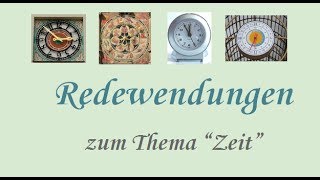 Die Zeit Redewendungen [upl. by Akcired]