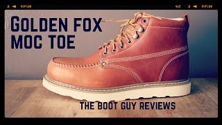 Golden Fox 6quot Moc Toe Wedge Work Boot  The Boot Guy Reviews [upl. by Putscher510]