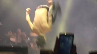 Brendon Urie backflips during I Write Sins Not Tragedies [upl. by Nnaecarg]