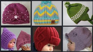 Beautiful Baby woolen Cap  woolen Topihat woolen Cap Designs For kids [upl. by Nnoryt296]