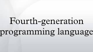 Fourthgeneration programming language [upl. by Ainesej]