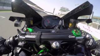 Kawasaki H2R onboard at Losail  Onboard  Motorcyclenewscom [upl. by Ecirual]