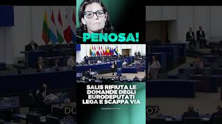 Ilaria Salis rifiuta le domande delle eurodeputate della Lega e scappa via dal confronto PENOSA [upl. by Goulden]