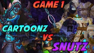 Cartoonz 3v3 vs Snutz Biotox Cdew  Game 1 World of Warcraft PvP  Arena [upl. by Froh183]