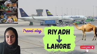 Riyadh to Lahore  saudi airline  king khalid international airport 🛫 terminal 4  Sundus nabeel [upl. by Ennasor]