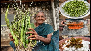 UNSEEN ELUVA KALLIMUDAYAN  Fry  கள்ளிமுடையான் Caralluma Fimbriata  Grandma Countryfoodcooking [upl. by Esela]