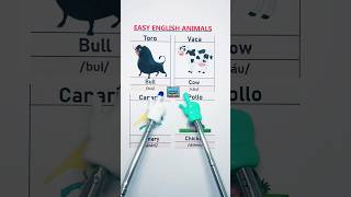 Aprende nombres de animales en inglés bull cow canary y más ingles inglésparaprincipiantes [upl. by Melone138]