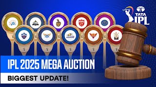 IPL 2025 MEGA AUCTION  Biggest updates🤩 [upl. by Ikim]