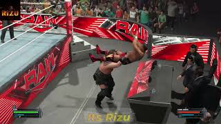 Valhalla helps Ivar defeat Chad Gable Raw  WWE 2K23 GAMEPLAY [upl. by Ashman628]