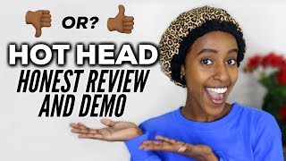 I TRIED THE HOT HEAD DEEP CONDITIONING CAP  HONEST REVIEW amp DEMO  CURLSMAS DAY 22  Lydia Tefera [upl. by Irvine784]