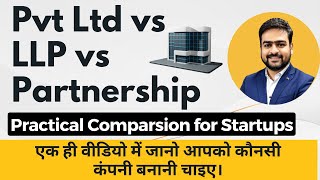 Pvt Ltd vs LLP vs Partnership Comparsion  LLP vs Private Limited Company  Pvt Ltd vs LLP Taxation [upl. by Fleisher]