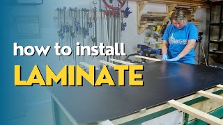 How to Install Laminate to a Table Top [upl. by Ilohcin479]