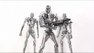 Video Review of the NECA Terminator T800 Endoskeleton [upl. by Nnyltiak466]