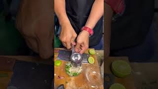 Eating live jumping shrimp salad in bangkok trending video subscribe [upl. by Oaoj]