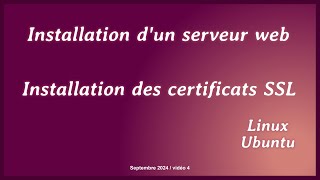 Installation du certificat ssl [upl. by Nahrut]